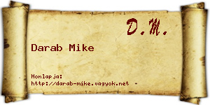 Darab Mike névjegykártya